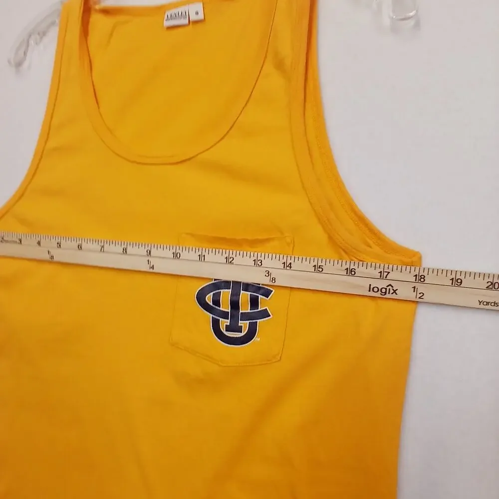 Venley UCI UC Irvine Anteaters Gold Tank Top Mens Small Pocket Sleeveless